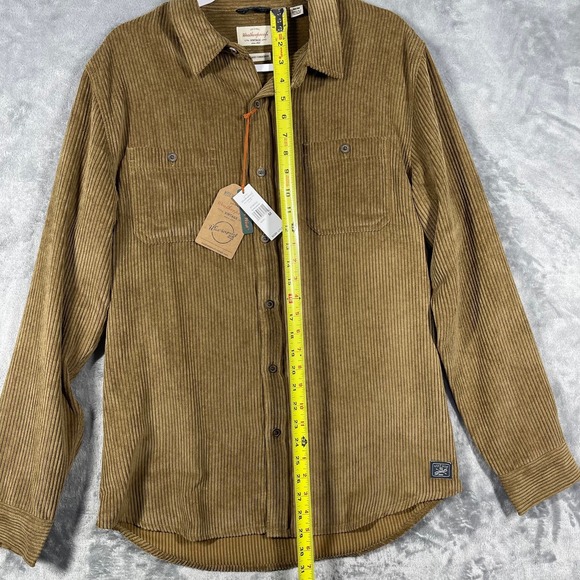 Weatherproof Mens Medium Kangaroo Comfort Thick Corduroy Button Shirt NEW - Picture 5 of 10